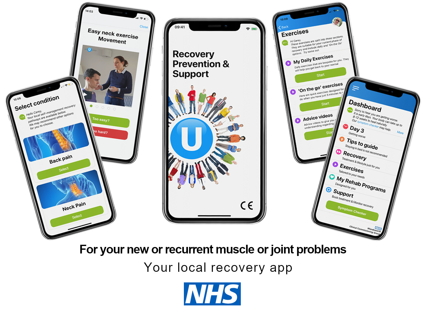 For your new or recurrent muscle or joint problems. Your local recovery app